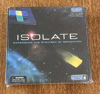 ISOLATE, 2003 Educational Insights-StrataGems, 2-4 player strategy, Sealed NEW - Image 1 of 2