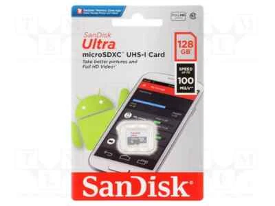 SanDisk Ultra 128GB Micro SD Class 10 microSDXC Memory 100MB/s SDSQUNR-128G - Image 1 of 3