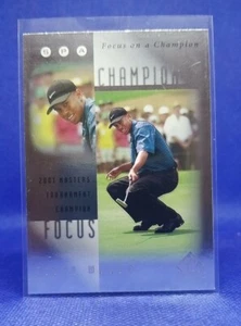 2001 SP Authentic Focus on a Champion Tiger Woods #FC5 Rookie - Picture 1 of 2