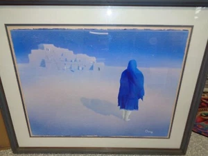 Listed Taos NM Painting By Ouray Meyers 1938-2016 Mixed Media - Picture 1 of 3