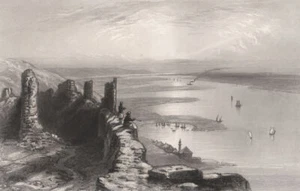 The plains of Lower Wallachia, Romania. Danube Donau. BARTLETT 1840 old print - Picture 1 of 1