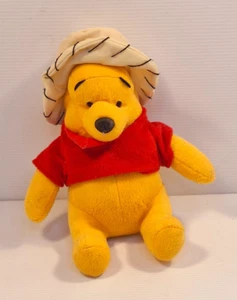Winnie the Pooh Plush – 19cm Soft Toy – Fisherman’s Hat – Disney Cuddly Bear - Photo 1/6