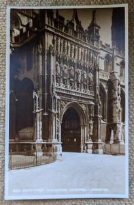 Gloucester Cathedral South Porch, Real Photo Judges Postcard 1954 - Picture 1 of 2