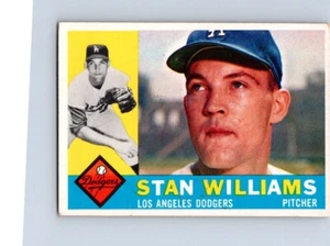 VINTAGE BASEBALL 1960 TOPPS LOS ANGELES DODGERS STAN WILLIAMS NO90 - Picture 1 of 2