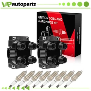 2 For 1998-02 Mazda 626 L4 2.0L Ignition Coil & Spark Plug - Picture 1 of 7