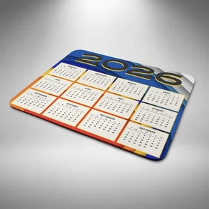 2026 Calendar Mouse Mat Pad Laptop PC Desktop Office Large 5mm Thick - Picture 1 of 3