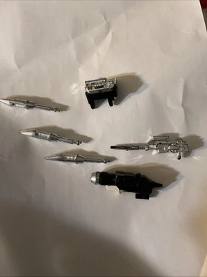 Transformers G1 Vintage Jazz Accessories Lot Of 6 100% Original - Image 1 of 4