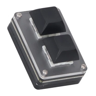 2 Key Keyboard Wired Mini Smart Programmable Shortcut Key Copy Paste Cut USB - Bild 1 von 4