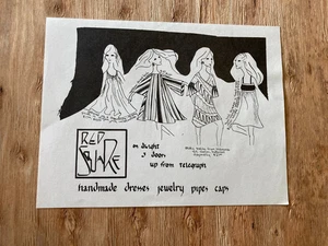 RED SQUARE Clothing Store Berkeley flyer 1960s original hippie fashion - Picture 1 of 2