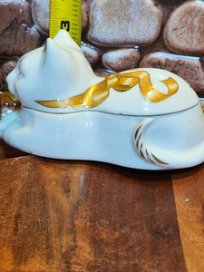 Exklusiv hergestellt für Elizabeth Arden Katze Kerze / Schmuckschatulle Japan mit Kerze - Bild 1 von 16