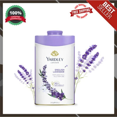 Yardley London English Lavender Perfumed Deodorizing Talcum Powder 100gm 3.5 Oz - Image 1 of 4