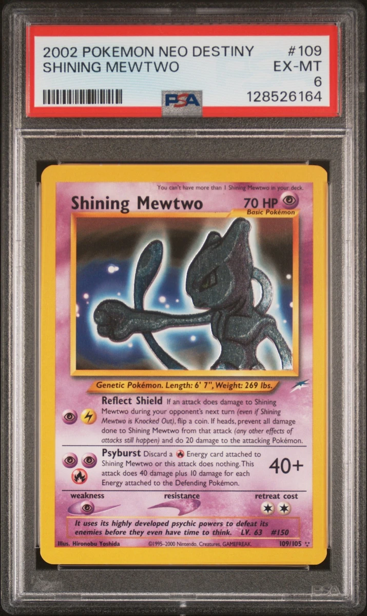Mewtwo Pokémon TCG Neo Destiny Individual Collectible Card Game