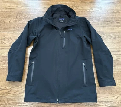 Mens Patagonia Rain Jacket coat Size M Dark blue missing hood / liner exc cond - Image 1 of 4