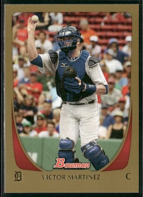 2011 Bowman #189 Victor Martinez Gold - Image 1 of 2