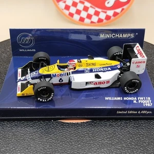 MINICHAMPS 1/43 Williams Honda FW11B Nelson Piquet #6 1987 400870006 - Picture 1 of 7
