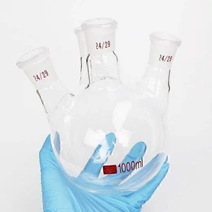 Laboratory Science 4 neck Thick beaker 25-1000ml glassware Chemistry flaskAA - Picture 1 of 16