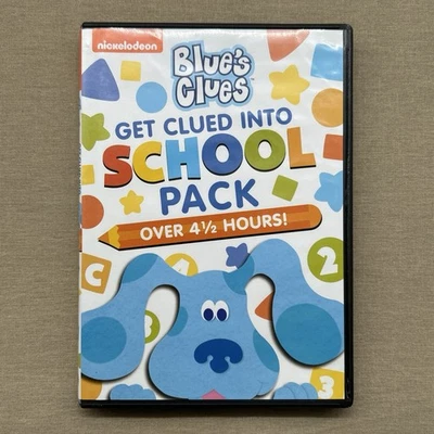 Blue's Clues: Get Clued into School (DVD 3-Disc Set) Nick Jr. Alphabet Shapes + - Image 1 of 4