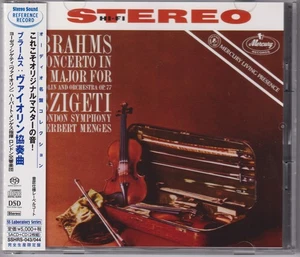 SACD Single Layer + CD Brahms Violin Concerto Szigeti Stereo Sound Japan Press - Imagen 1 de 7