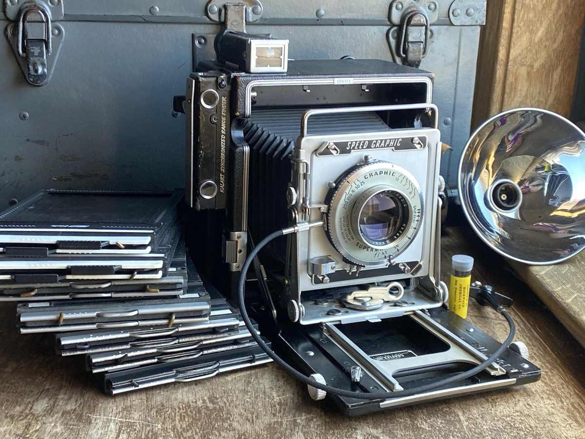 【動作未確認】　ストロボ付きGRAFLEX SPEED GRAPHIC Graflex Speed Graphic Large Format Film Cameras for sale | eBay