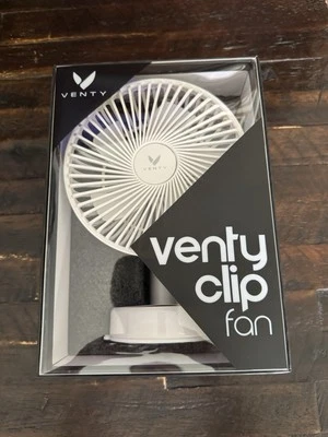 VENTY Portable Clip Fan - Rechargeable 10-Hour Battery Portable Fan - 360° Ro - Image 1 of 4
