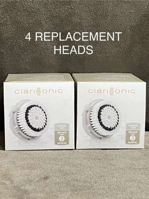 CABEZALES DE CEPILLO GIRATORIO FACIAL/FACIAL CLARISONIC DE REPUESTO - 4 CABEZALES/2 PAQUETES DOBLES Foto 1 de 4