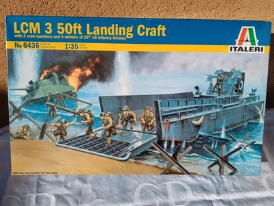 ITALERI 1/35 LCM 3 50 FT LANDING CRAFT ART.6436 LUNG. 43,5 CM. VEDI DESCRIZIONE - Immagine 1 di 2