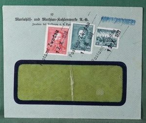 Czechoslovakia cover 1938 Postam Zwodau censored (G49) - Picture 1 of 3