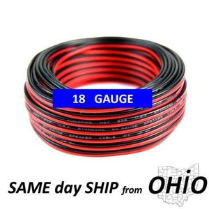cable del altavoz - cable del altavoz rojo y negro - cable del altavoz de 18 AWG Cable de calibre 18 - Imagen 1 de 6