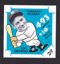493 HOMERS LOU GEHRIG Yankeess  1980 Laughlin 300/400/500 -