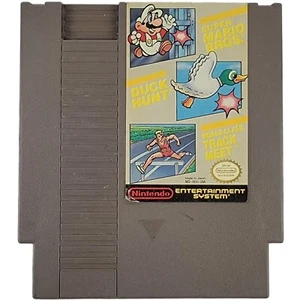 Nintendo Super Mario Bros, Duck Hunt, & World Class Track Meet (NES) 1985 - Picture 1 of 2