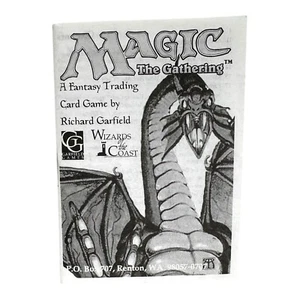 Magic The Gathering Rule Book Booklet 1994 Revised 3rd Edition - Picture 1 of 2