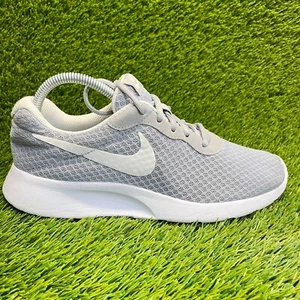 Nike Tanjun Womens Size 9.5 Gray White Athletic Running Walking Shoes Sneakers - Picture 1 of 10