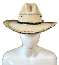 Men’s Bullhide Montecarlo Cowboy Straw Tom Hat 7 5/8  Excellent!! 20 XXX