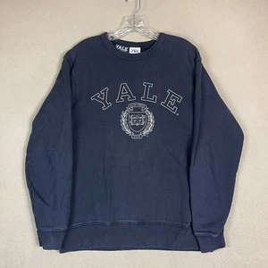 Zara Sweatshirt Mens Large Black Yale University Logo Print Crew Neck Pullover - Picture 1 of 11