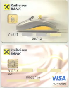 Romania bank cards , Visa ( Expired ) - Picture 1 of 2