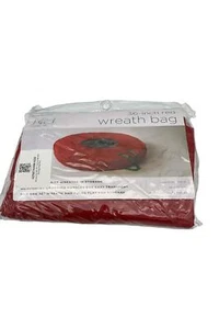 Honey-Can-Do 36" Canvas Wreath Storage Bag Red - Picture 1 of 2