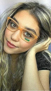 Nuevo marco de gafas para mujer UNITED COLORS OF BENETTON BE 234V03 naranja 54 mm - Imagen 1 de 7