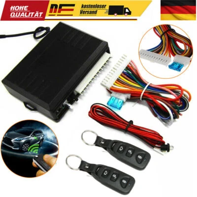 Für Nachrüsten KFZ/PKW Universal Funkfernbedienung FB Zentralverriegelung ZV 12V - Bild 1 von 4