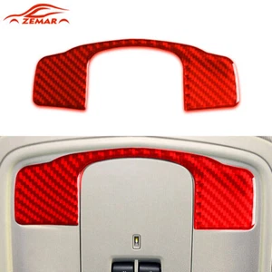 Red Carbon Fiber Front Reading Light Panel Frame Trim For Cadillac ATS 2013-2019 - Bild 1 von 7
