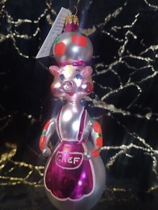 Recetas de carne de cerdo hembra Christopher Radko 94-273-1 1994 muy raras de colección 🎄Ornamento 🎄 - Imagen 1 de 7