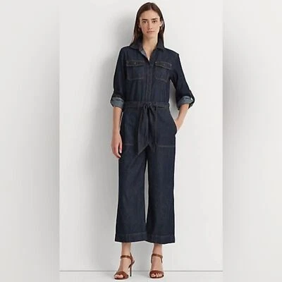 Lauren Ralph Lauren - Women’s Dark Denim Jumpsuit- Size 16 - Image 1 of 3