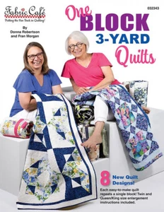 STOFF CAFE MIT 3 YARD QUILTS "EIN BLOCK" 8 lustige QUILT DESIGNS - Bild 1 von 1