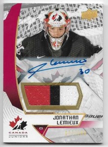 19/20 UD TEAM CANADA JUNIORS AUTOGRAPH PATCH /199 /125 (#1-85) U-Pick From List