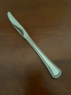Vintage Oneida 1881 Stainless Beaded Artistry Dinner Knife Replacement - Image 1 of 4
