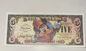 WDW 2008 D 5 $ MINT 5 digit Bandleader Mickey Disney Dollar Dollars - Bild 1 von 5