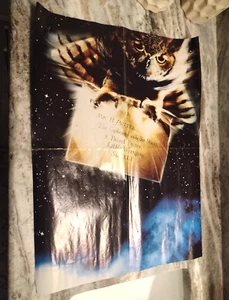 2001 HARRY POTTER SORCERER'S STONE ADVANCE OWL ORIGINAL MOVIE POSTER 15X20 - Picture 1 of 8