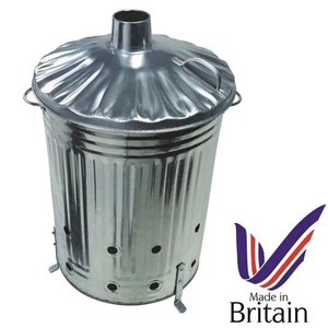 Large 90L Garden Incinerator Burning Fire Bin Rubbish Paper Leaves Branch Burner - Picture 1 of 1