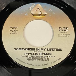 Phyllis Hyman: Somewhere In My Lifetime / Gonna Make Changes 45 - Arista - Soul - Picture 1 of 2