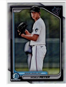 Noble Meyer Miami Marlins 2024 Bowman Draft Chrome REFRACTOR *** - Bild 1 von 2