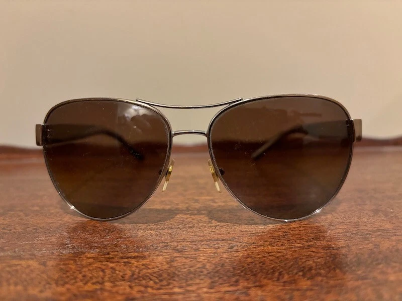 Элегантный Tory Burch TY6051 3198T5 60-14 140 мм золото авиатор подержанные солнцезащитные очки  - Изображение 1 из 4